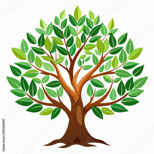 vector tree silhouette