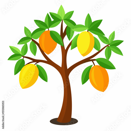 orange tree with fruit