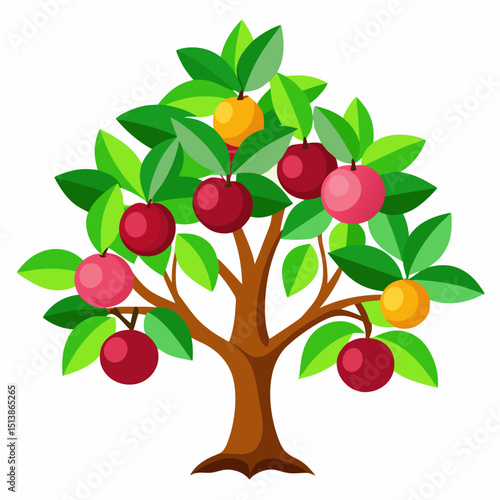 apple tree with apples