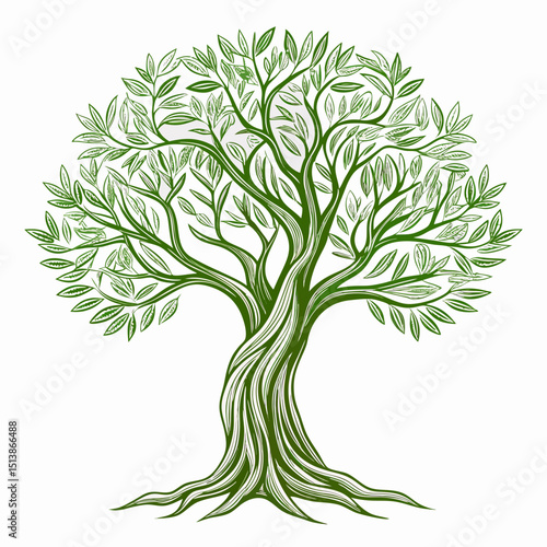 green tree vector