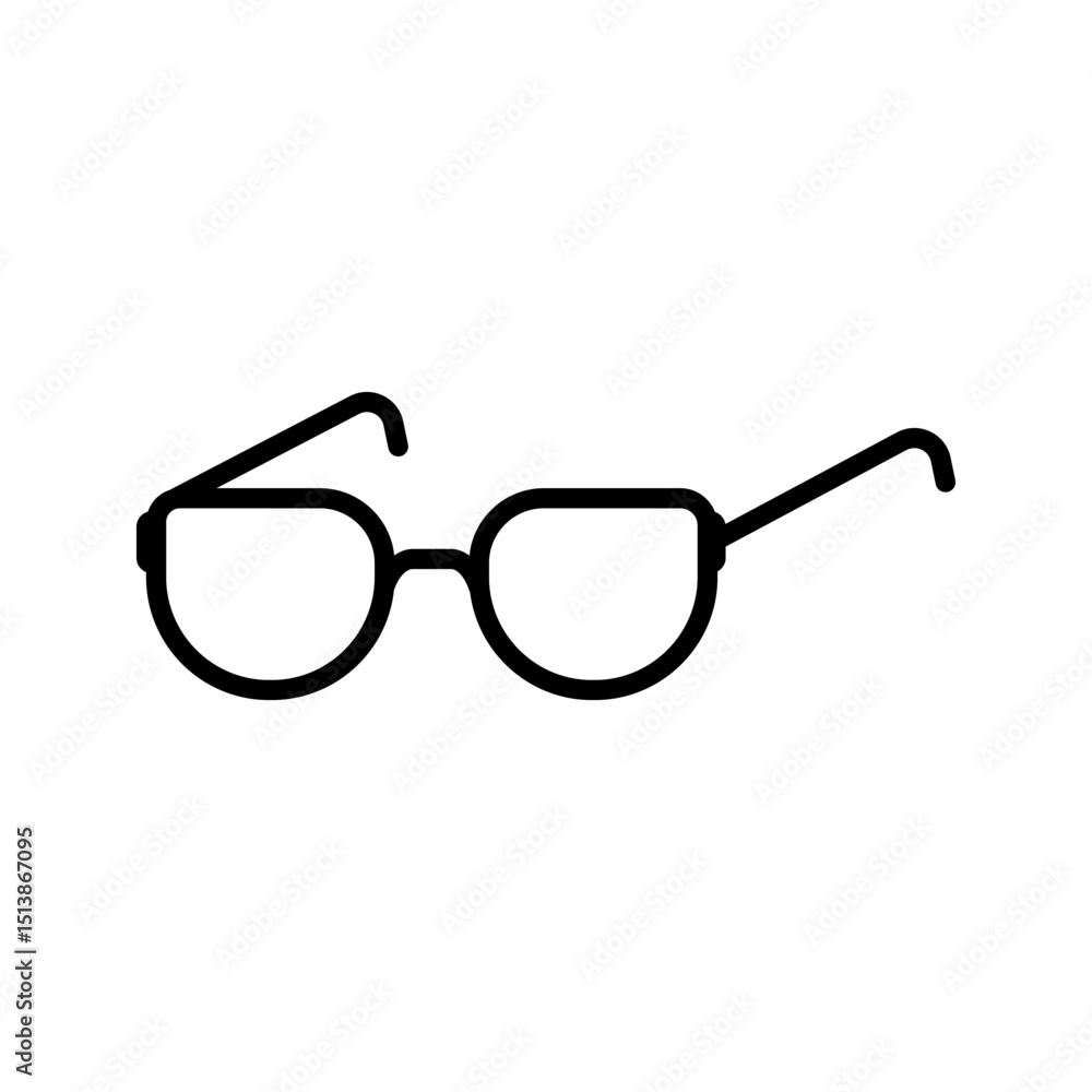 Fototapeta premium Sunglasses icon. Dark Glasses Icon. Black sunglass, mens glasses silhouette vector design and illustration.