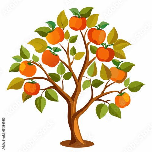 orange tree with apples