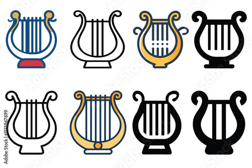 ancient-lyre-music-icon-design