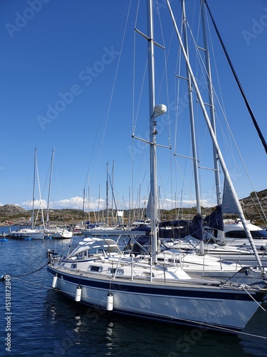 Sailing boats along the Swedish Coast