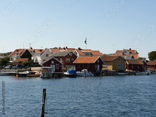 The coastal town Klövedal in Western Sweden