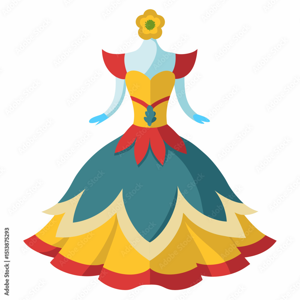 Fototapeta premium vector illustration of a dancing girl