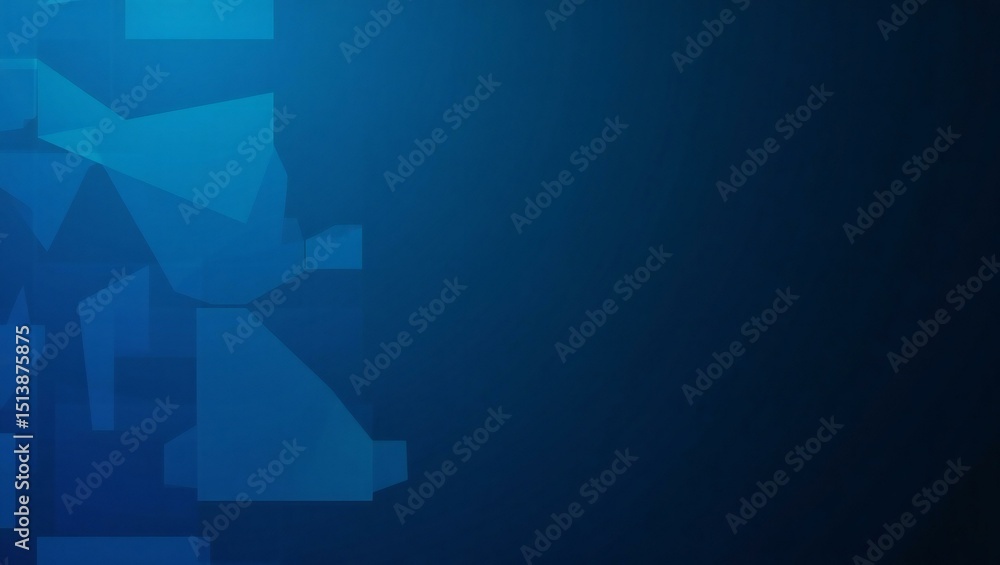 Fototapeta premium Abstract blue geometric background image