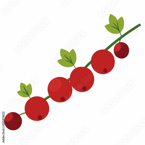 Set of Diverse Fruit Icons: Tropical and Berries