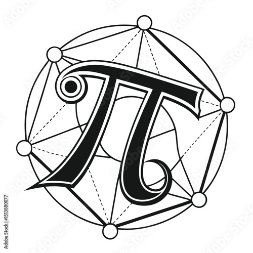 Elegant black and white vector illustration of th eps