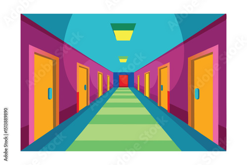 abstract background with colorful boxes