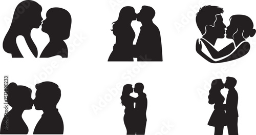 Hugging and Kissing Couples icon