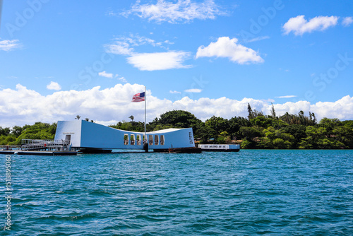 Fotografie USS Arizona Memorial at Pearl Harbor, Hawaii