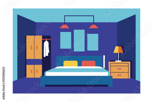 modern bedroom interior