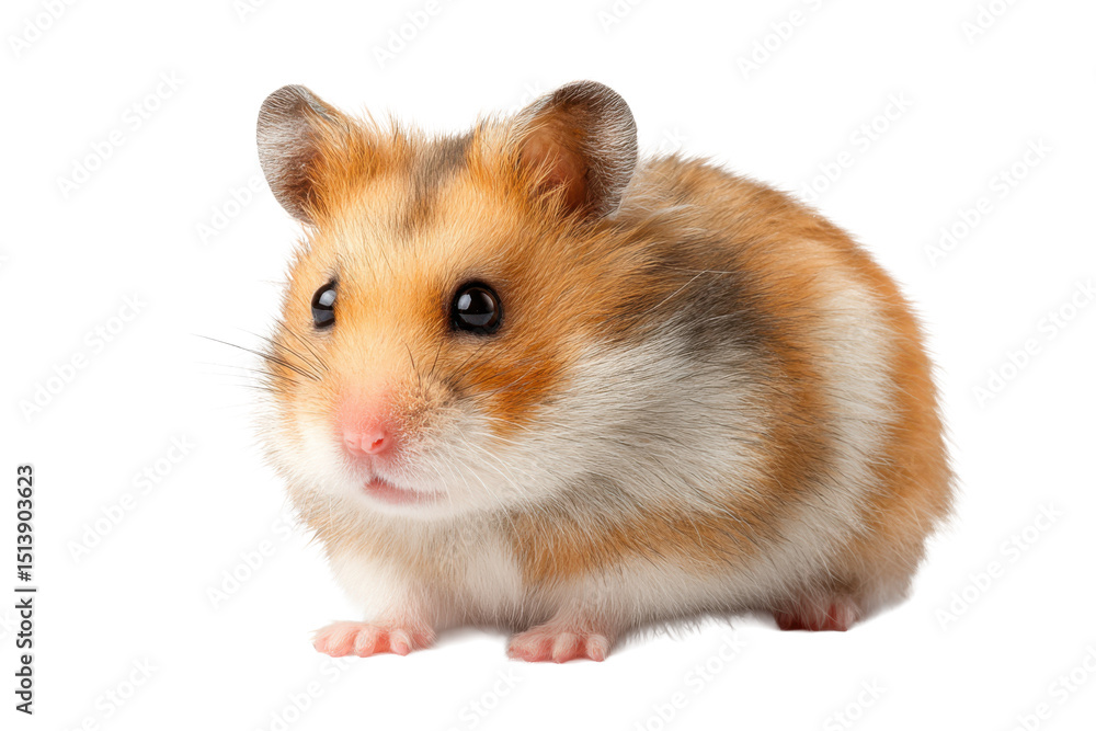 Hamster Isolated on Transparent Background. Hamster Isolated on Transparent Background.