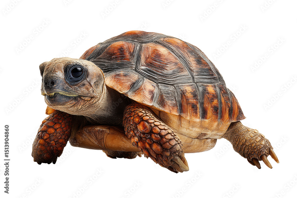 Obraz premium Slow-Moving Reptile with No Background