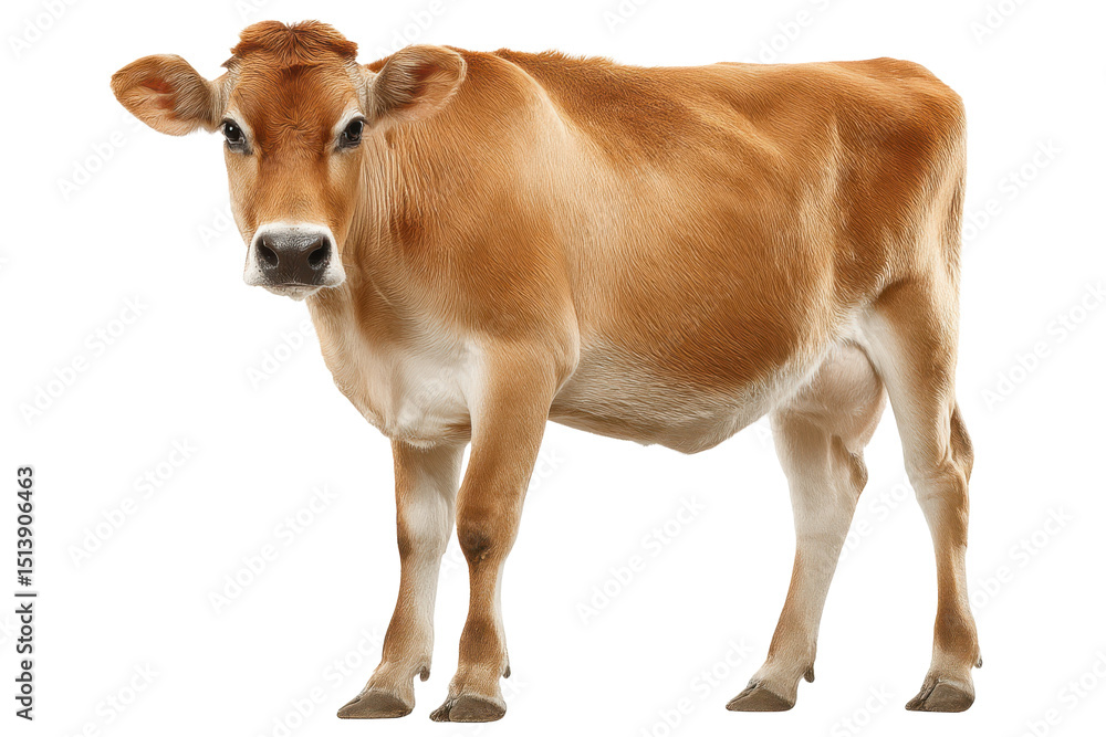 Brown Jersey Cow with No Background Brown Jersey Cow with No Background