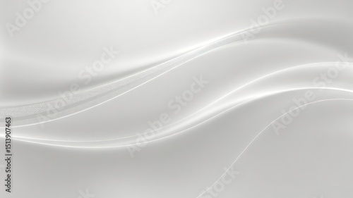 Subtle pearlescent background with graceful wave-like forms and soft lighting effects creating depth and movement, showcasing a delicate design
