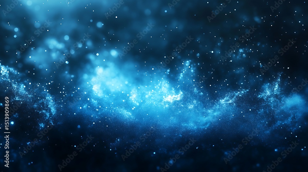 Blue night sky with stars and nebula. Abstract space background. Blue night sky with stars and nebula. Abstract space background.
