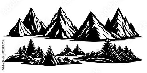 vector illustration of a mountain landscape