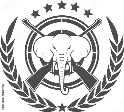 Elephant Raider Badge Logo.eps
