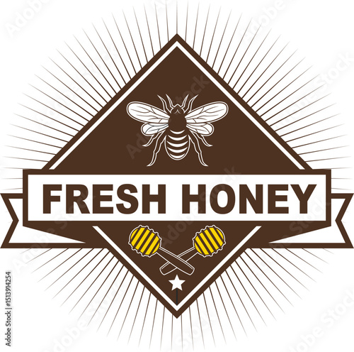 Fresh Honey Label Design.eps