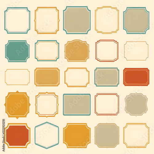 Wallpaper Mural seamless retro pattern with squares, frame square, Watercolor Vintage Speech Bubbles for Quotes & Social Media Torontodigital.ca