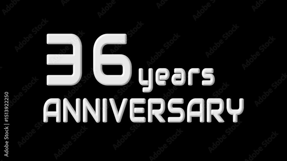 Happy Anniversary text animation. New years eve celebration. Happy Anniversary text animation. New years eve celebration.