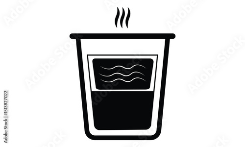 Barista glass  moccacino vector icon