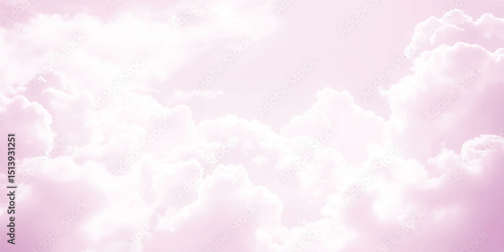 Fototapeta premium Pink sky background, sky with clouds, Fantasy and vintage dynamic pink cloud and sky with grunge texture for background Abstract, Postcard nature art style