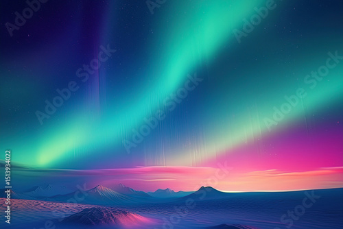 Cosmic Energy Unleashed: Vibrant Aurora Spectacle