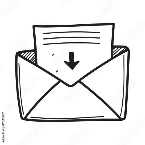 Email Icon – Mail, Message, Inbox Symbol for Communication and Web Design