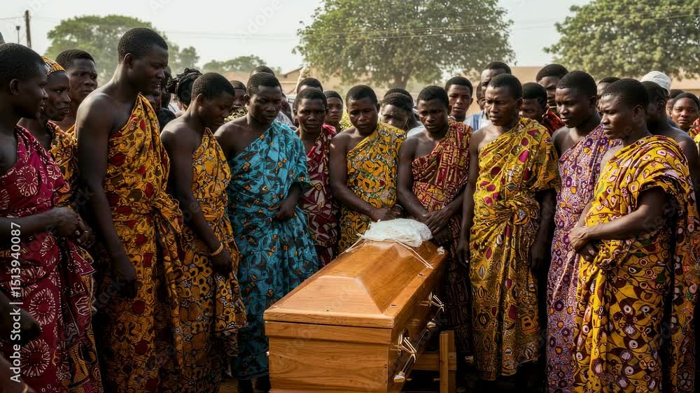 Heartfelt farewell: a traditional african funeral ceremony honoring a ...