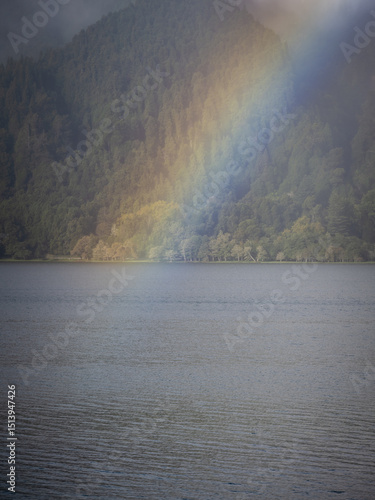 rainbow over mountians