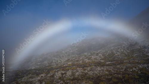 rainbow over mountians