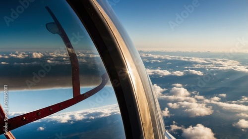 Wallpaper Mural view from airplane window Torontodigital.ca