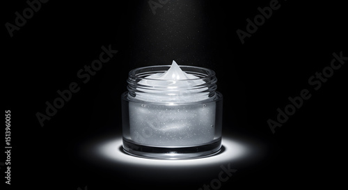 Lunar gelée with shimmer pulse under moonbeam spotlight v2