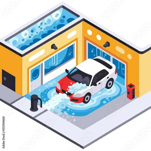 car-wash-isometric-illustration-automated-vehicle-cleaning-service