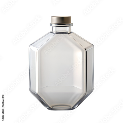 Hexagon Shaped Bottle With Minimal Corners