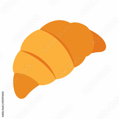 croissant isolated on white background