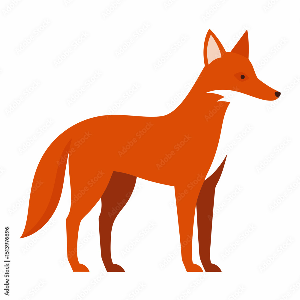 Obraz premium red fox isolated on white