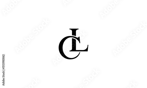 LC initial letters, monogram logo