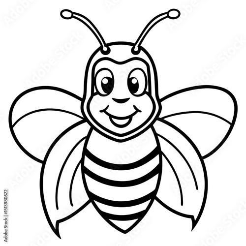 Buzz buzzing sound doodle word in artistic line style Line Art Vector illustration