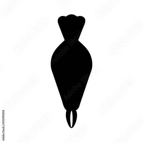 Baking pastry bag piping bag vector illustration for cake decorating and dessert design needs
