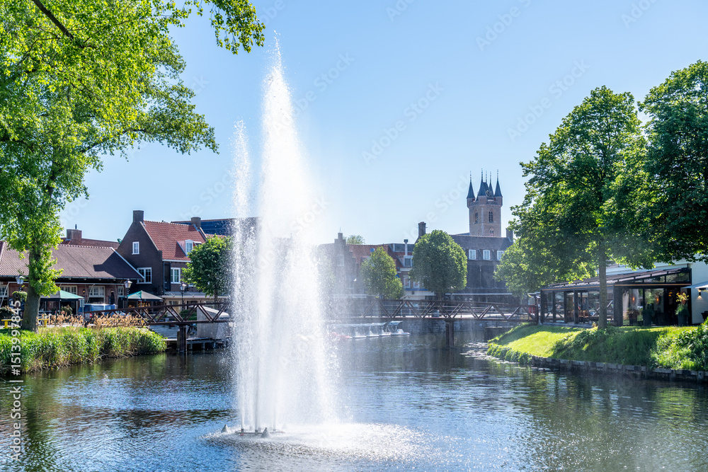 Naklejka premium Blick auf Sluis, Niederlande 