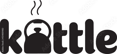 A clean logo design featuring the brand name "Kettle" vector on white background