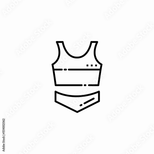 beach wear icon sign vector