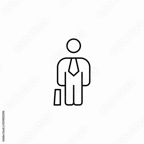 business man icon sign vector