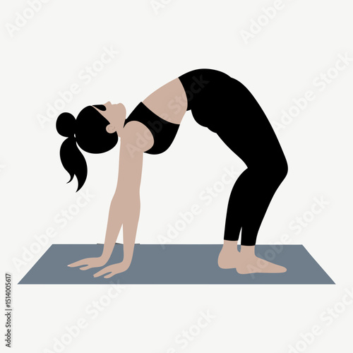woman doing yoga exercise