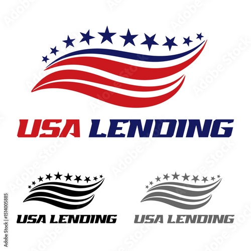 Made in USA logo design Vectoe images