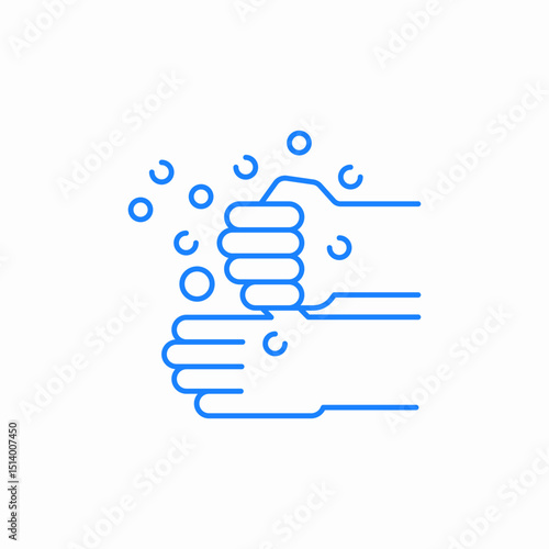 hand washing clean icon sign vector